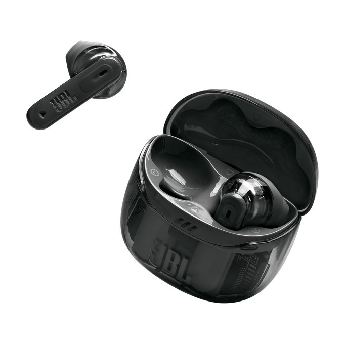 JBL Tune Flex 2 Ghost Edition - Ghost Black - True Wireless Noise Cancelling Earbuds - Detailshot 2 image number null